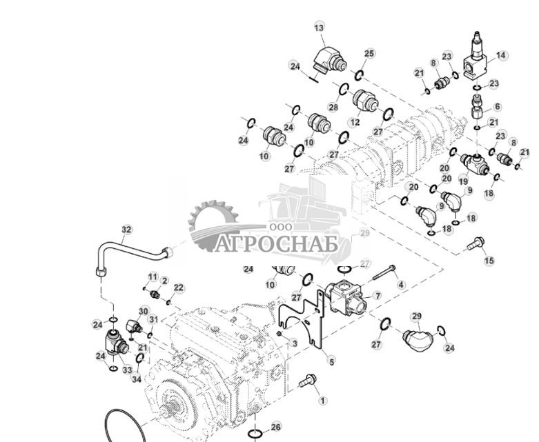 Фитинги главного гидравлического насоса ProDrive™ - ST887775 143.jpg